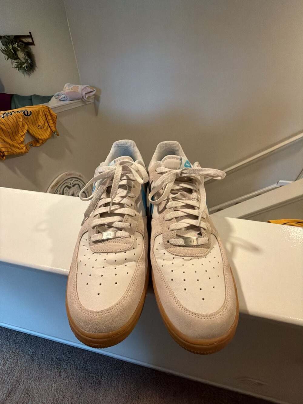 Nike Air Force 1 '07 LV8 Size 13 Phantom Baltic Blue Gum